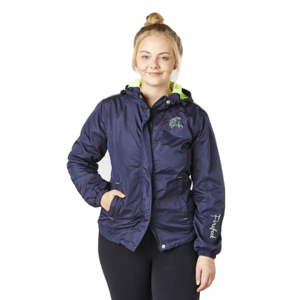 FIREFOOT BASIC SHOWERPROOF JACKET LADIES NAVY/LIME