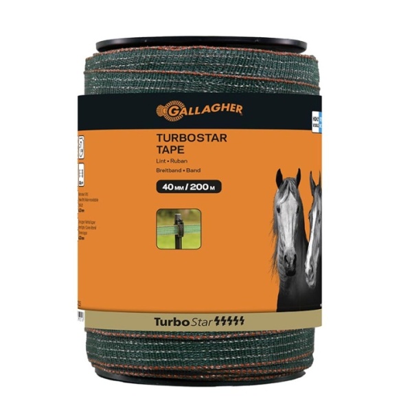 Gallagher TurboStar tape 40mm Green 200m